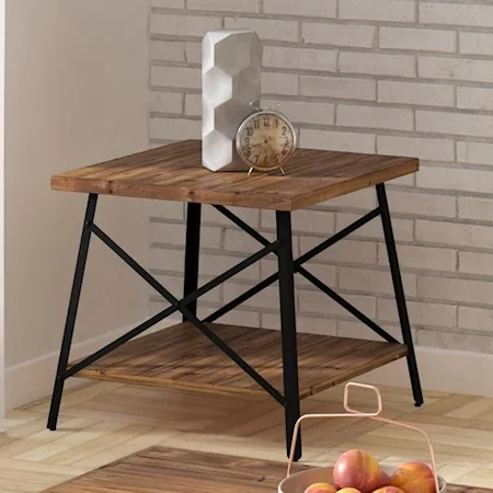 End Table with Shelf